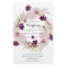 Budget Plum Blooms Blush Wreath Wedding Invites