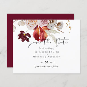 BUDGET Plum Cinnamon Wedding Fall Florals
