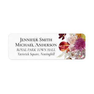 BUDGET Plum Cinnamon Wedding Fall Florals