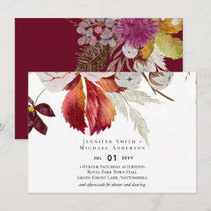 BUDGET Plum Cinnamon Wedding Fall Florals