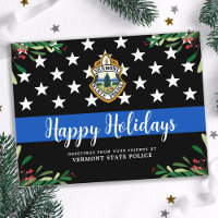 Budget Police Department Christmas Thin Blue Line