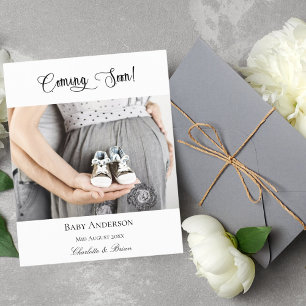 Budget pregnancy coming soon photo announcement