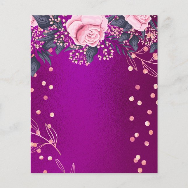 BUDGET Pretty Girly EVENT or BUSINESS Template Flyer (Front)