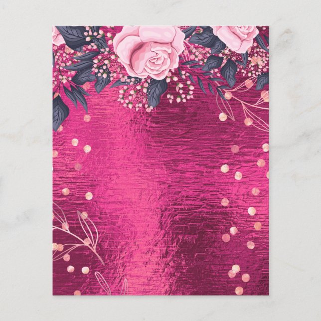 BUDGET Pretty Girly EVENT or BUSINESS Template Flyer (Front)