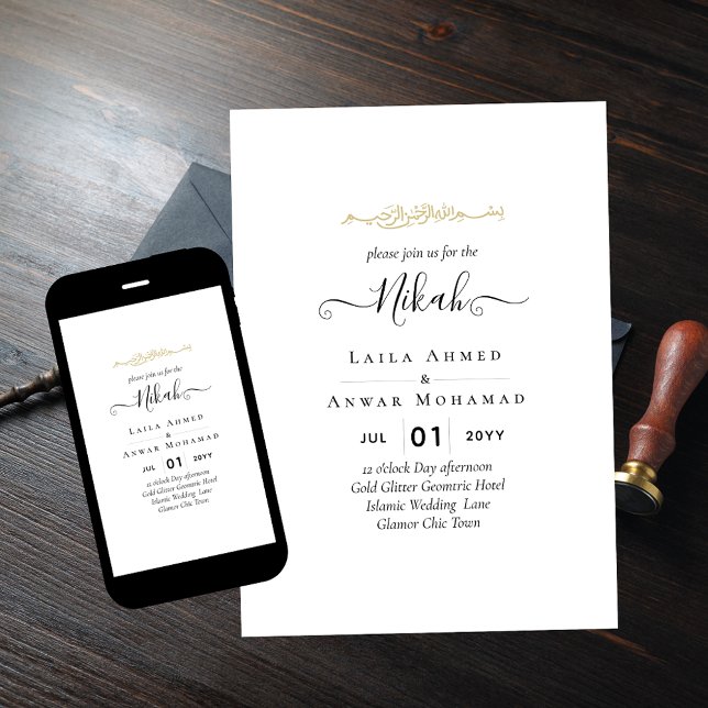 BUDGET Printed OR Digital Download Wedding INVITE (Creator Uploaded)