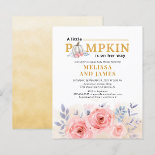 Budget Pumpkin Couples Baby Shower Floral Lilac