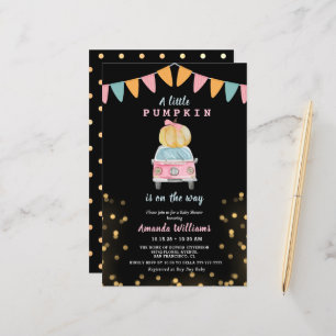 Budget Pumpkin Gold Polka Dot Car Baby Shower