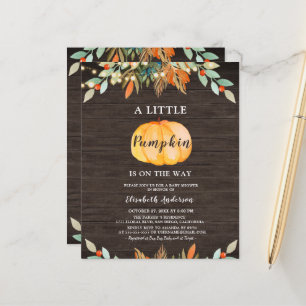 Budget Pumpkin Rustic String Lights Baby Shower