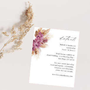 Budget Purple Floral Boho Details Flyer