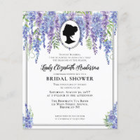 Budget Purple Florals Regency Era Bridal Shower