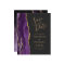 Budget Purple Gold Agate Dark Save the Date