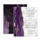 Budget Purple Gold Agate Marble Wedding Invitation