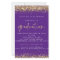 Budget Purple Gold Glitter 2024 Graduation Invite