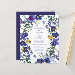 Budget Purple & White Orchid Floral Wedding