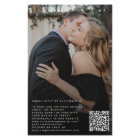 Budget QR CODE 2 photos modern wedding invitation