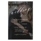 Budget QR CODE 2 photos modern wedding invitation