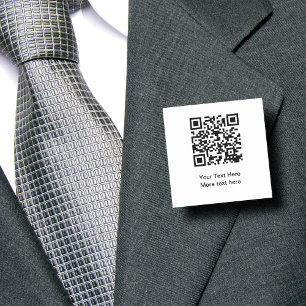 Budget QR Code Big Information Name Tags
