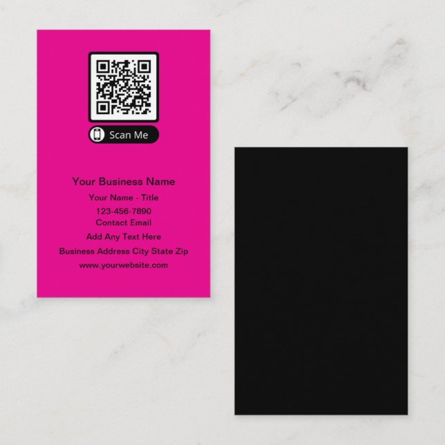 Budget QR Code Business Cards (Front/Back)
