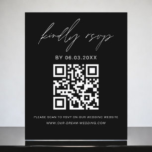 Budget QR Code RSVP Minimalist Wedding Website