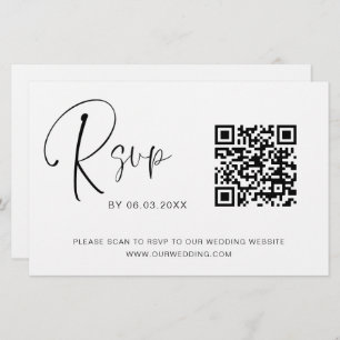 Budget QR Code RSVP Wedding Website