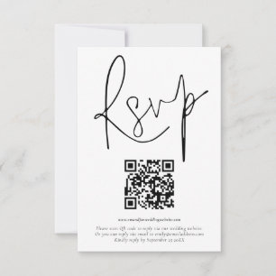 Budget QR Code Script Wedding RSVP Invitation