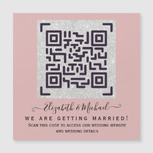 Budget QR Code Website RSVP Hotel Wedding Details 