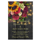Budget QR rustic country wood wedding invitation