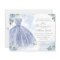 Budget Quinceanera Invitation Spanish Blue Gown
