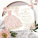 Budget Quinceanera Invitation Spanish Blush<br><div class="desc">Budget Quinceanera Invitation Spanish Blush</div>