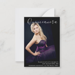 BUDGET Quinceanera PHOTO Invite Announcement