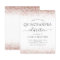 Budget Quinceanera Rose Gold Glitter Invitation