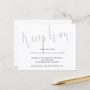 Budget Reception Details Script Wedding Enclosure