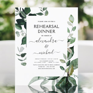 Budget Rehearsal Dinner Foliage Greenery Elegant I