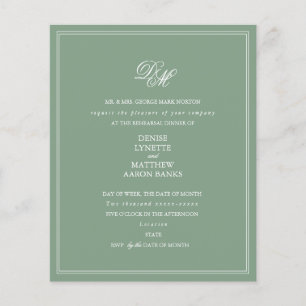 Budget Rehearsal Dinner Invitation
