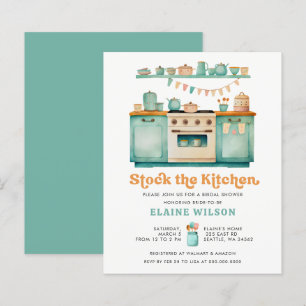 Budget Retro Stock the Kitchen Bridal Shower 