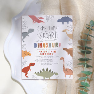 Budget Roar! Cute Dinosaurs Boy Birthday Party