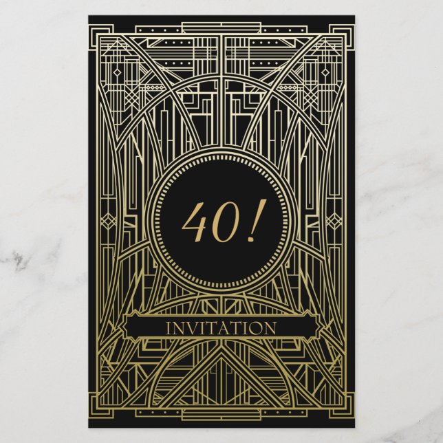 Budget Roaring 20s art Great Gatsby (Front)