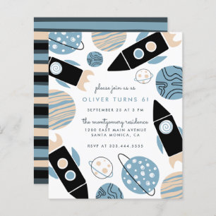 Budget Rocket Ship Outer Space Birthday Party