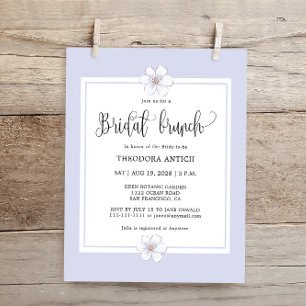 Budget Romantic Lilac Floral Bridal Brunch