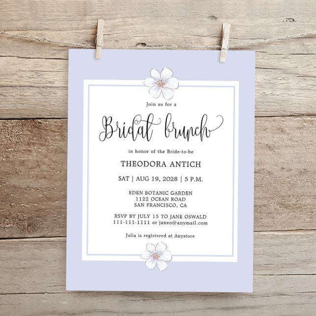 Budget Romantic Lilac Floral  Bridal Brunch (Creator Uploaded)