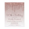 Budget Rose Gold 90th Birthday Party Invitation