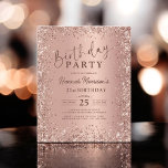 Budget Rose Gold Glitter 21st Birthday Invitation Flyer<br><div class="desc">Celebrate turning 21 with a sparkling touch, all while keeping things budget-friendly! The Budget Rose Gold Glitter 21st Birthday Invitation offers a stunning rose gold glitter design, perfect for marking this milestone birthday. This affordable yet elegant invitation ensures that your celebration stands out without exceeding your budget. A chic and...</div>
