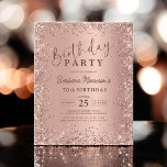 Budget Rose Gold Glitter 70th Birthday Invitation Flyer<br><div class="desc">Celebrate a fabulous milestone with the Budget Rose Gold Glitter 70th Birthday Invitation! This affordable yet elegant invitation features a shimmering rose gold glitter design, perfect for setting the tone for a memorable 70th birthday celebration. With its beautiful style and budget-friendly price, it’s an ideal choice for those looking to...</div>