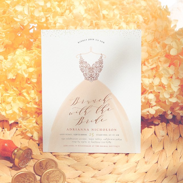 Budget Rose Gold Wedding Dress Bridal Shower (Creator Uploaded)