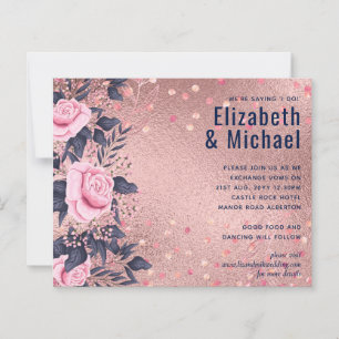 BUDGET Rosegold Blue Pink WEDDING Girly Glam