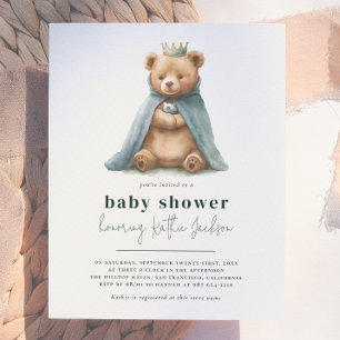 Budget Royal Teddy Bear Prince Boy Baby Shower