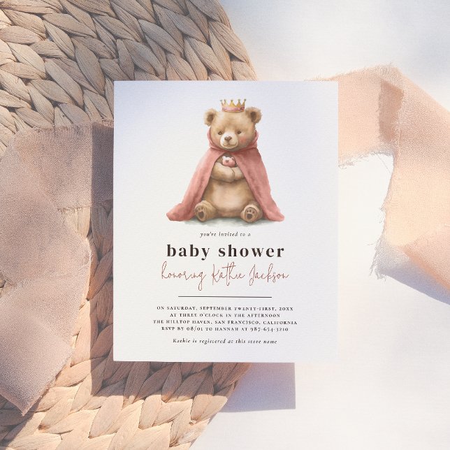 Budget Royal Teddy Bear Princess Girl Baby Shower (Creator Uploaded)