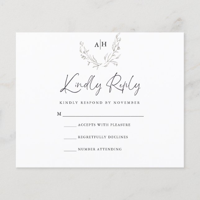 Budget RSVP Card (Front)