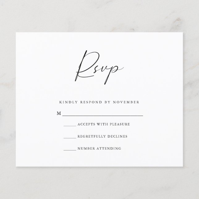 Budget RSVP Card (Front)