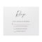 Budget RSVP Card